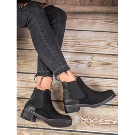SHELOVET Botines chelsea con estrella negro 2