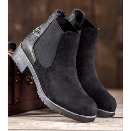 SHELOVET Botines chelsea con estrella negro 1