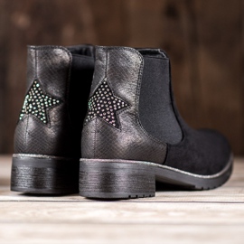 SHELOVET Botines chelsea con estrella negro 5
