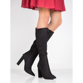 Seastar Botas de gamuza sexy negro 1