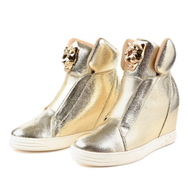 Zapatillas de cuña golden jaguar KLS-105-5 dorado 2