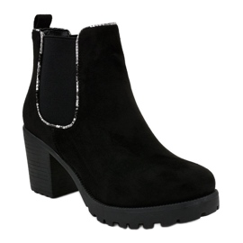 Botas negras en el poste con elástico M10-7 negro 1