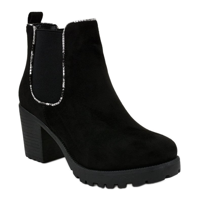 Botas negras en el poste con elástico M10-7 negro 1