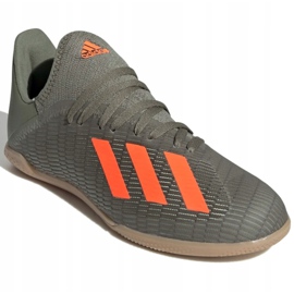 Zapatos de interior adidas X 19.3 In Jr EF8376 gris gris 3