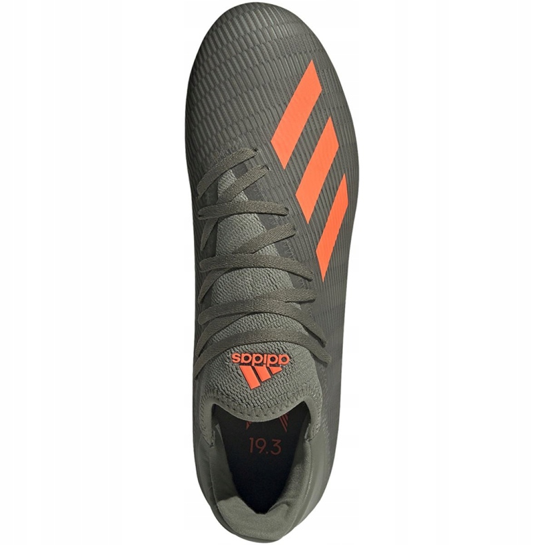 Botas de fútbol adidas X 19.3 Fg M EF8365 verde gris 1