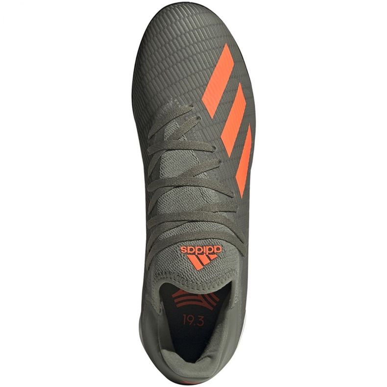 Botas de fútbol adidas X 19.3 Tf M EF8366 verde gris 1