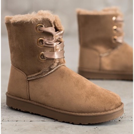 Kylie Botas de nieve atadas marrón 2