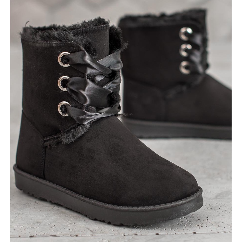 Kylie Botas de nieve atadas negro 1