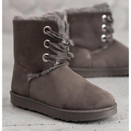 Kylie Botas de nieve atadas gris 1 Kylie Botas de nieve atadas gris 1