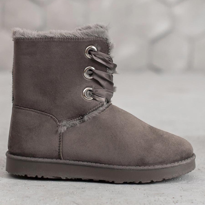 Kylie Botas de nieve atadas gris 2 Kylie Botas de nieve atadas gris 2