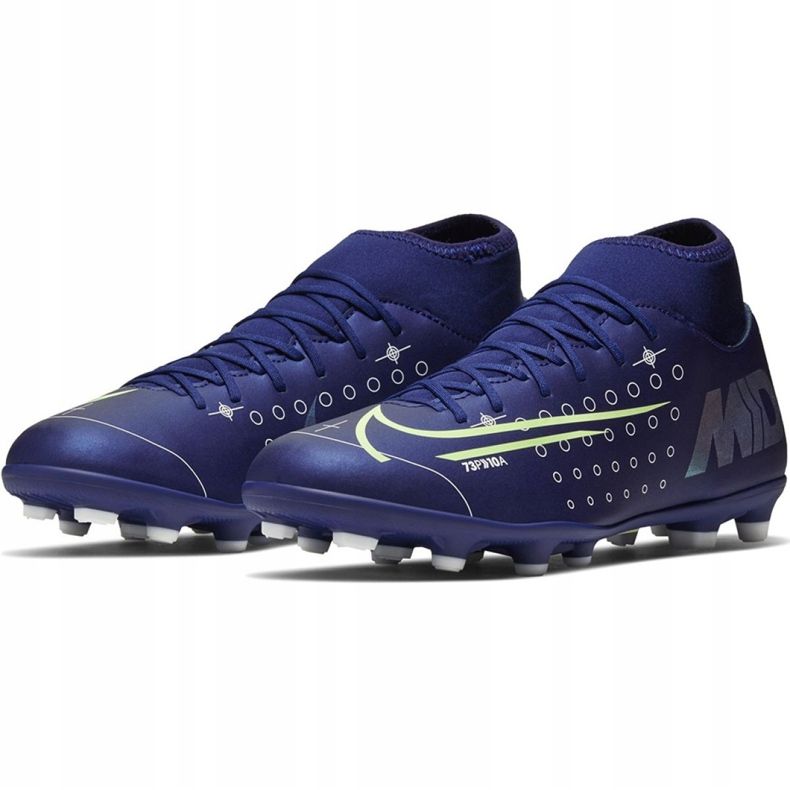 Calzado de fútbol Nike Mercurial Superfly 7 Club Mds FG / MG M BQ5463 401 azul marino azul 1