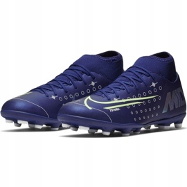 Calzado de fútbol Nike Mercurial Superfly 7 Club Mds FG / MG Jr BQ5418 401 azul marino azul 1