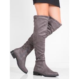 Super Mode Botas de ante gris 2