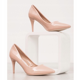 Kylie Salones Clásicos de Piel Ecológica beige 2