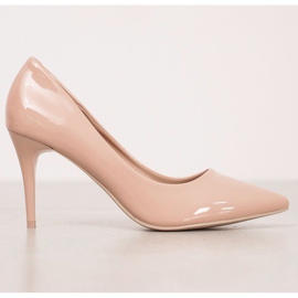 Kylie Salones Clásicos de Piel Ecológica beige 1