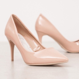 Kylie Salones Clásicos de Piel Ecológica beige 4