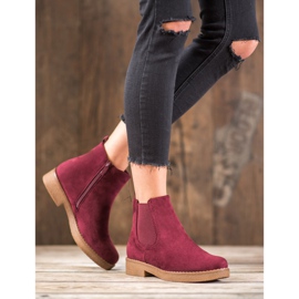 SHELOVET Botas burdeos rojo 3