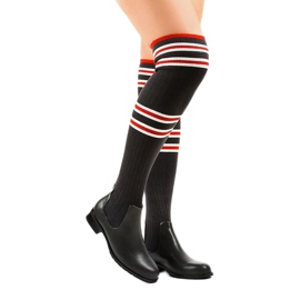 Botas mosquetero gris calcetín FD-69 1