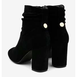 Botas negras elegantes en el poste 884 negro 3
