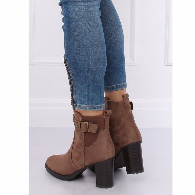 Botas de tacón marrón 6139 Khaki caqui 1 Botas de tacón marrón 6139 Khaki caqui 1