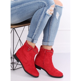 Botas rojas con cuña oculta G-7606 Roja rojo 1