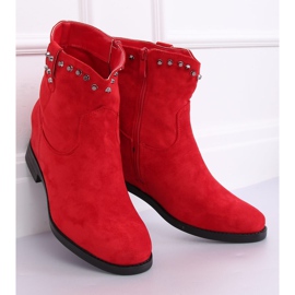 Botas rojas con cuña oculta G-7606 Roja rojo 2