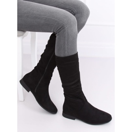 Botas negras de tacón plano M629 Black negro 1