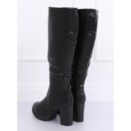 Botas negras de tacones altos con aislamiento Q600-04 Negro 3