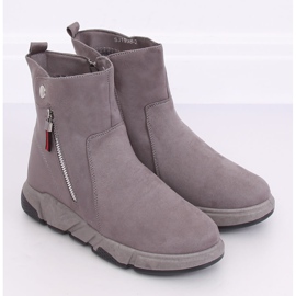 Gris SJ1938 Botas grises de estilo deportivo 3