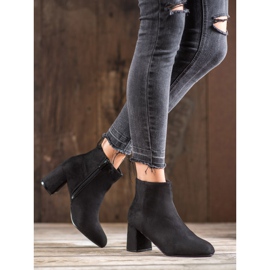 SHELOVET Botas de gamuza clásicas negro 2