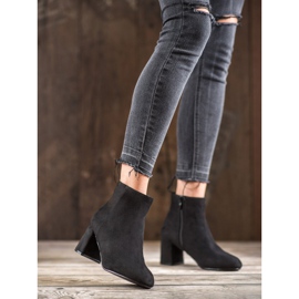 SHELOVET Botas de gamuza clásicas negro 3