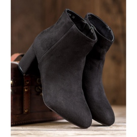 SHELOVET Botas de gamuza clásicas negro 1