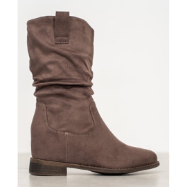 Super Mode Botas de vaquero clásicas caqui verde 1