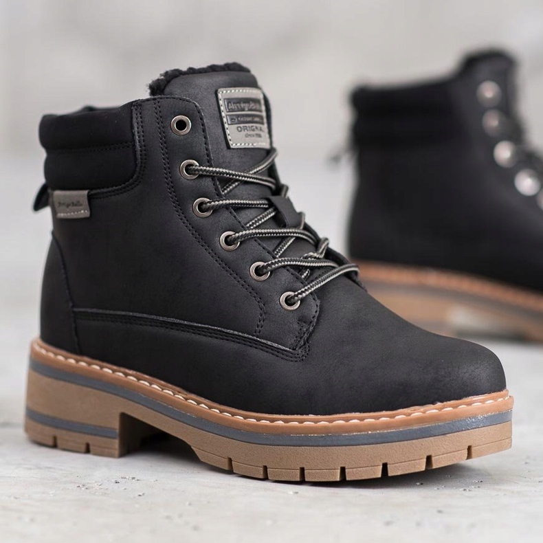 Arrigo Bello Botas de montaña cálidas negro 1