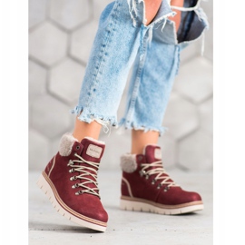 McKey Tramperos de gamuza rojo 3
