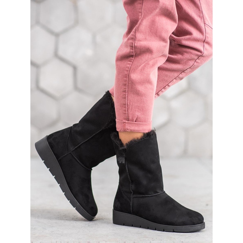 Kylie Mukluki caliente negro 1