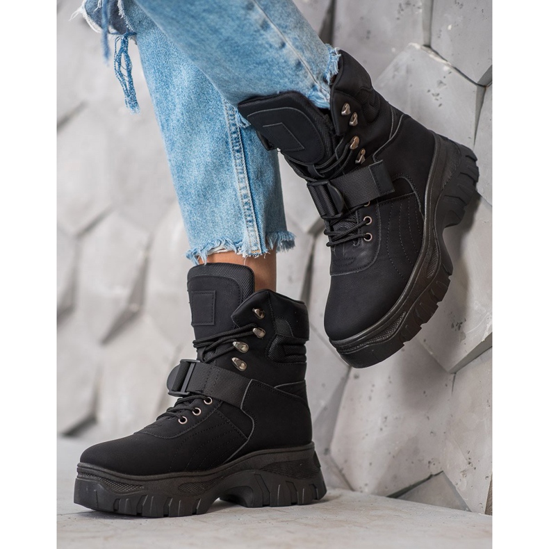 Seastar Botas de moda cálidas negro 1