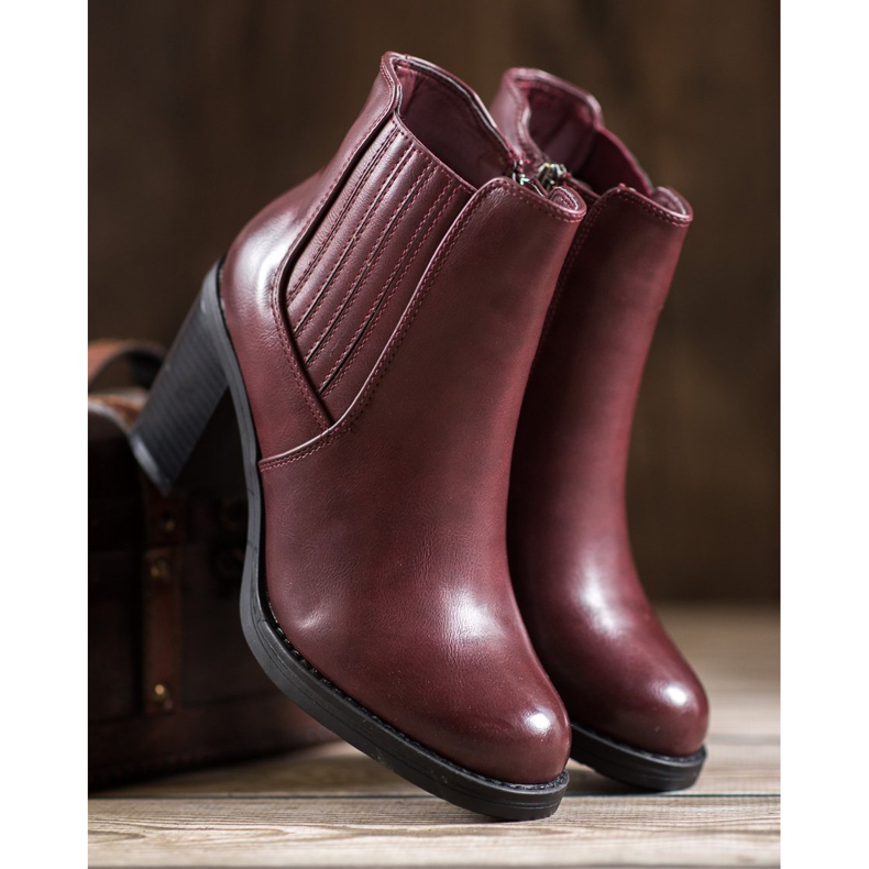 Comer Botas de cuero ecológico rojo 2 Comer Botas de cuero ecológico rojo 2