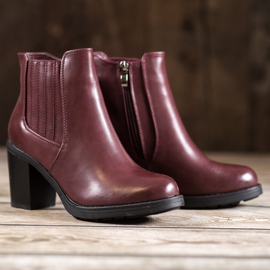 Comer Botas de cuero ecológico rojo 1 Comer Botas de cuero ecológico rojo 1