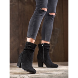 SHELOVET Botas altas de ante negro 3