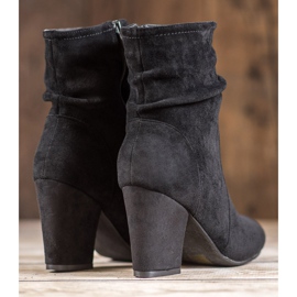 SHELOVET Botas altas de ante negro 1