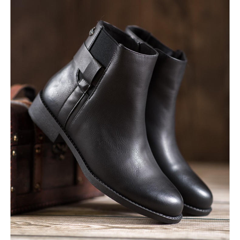 Gogo Botines de piel ecológica negros 1