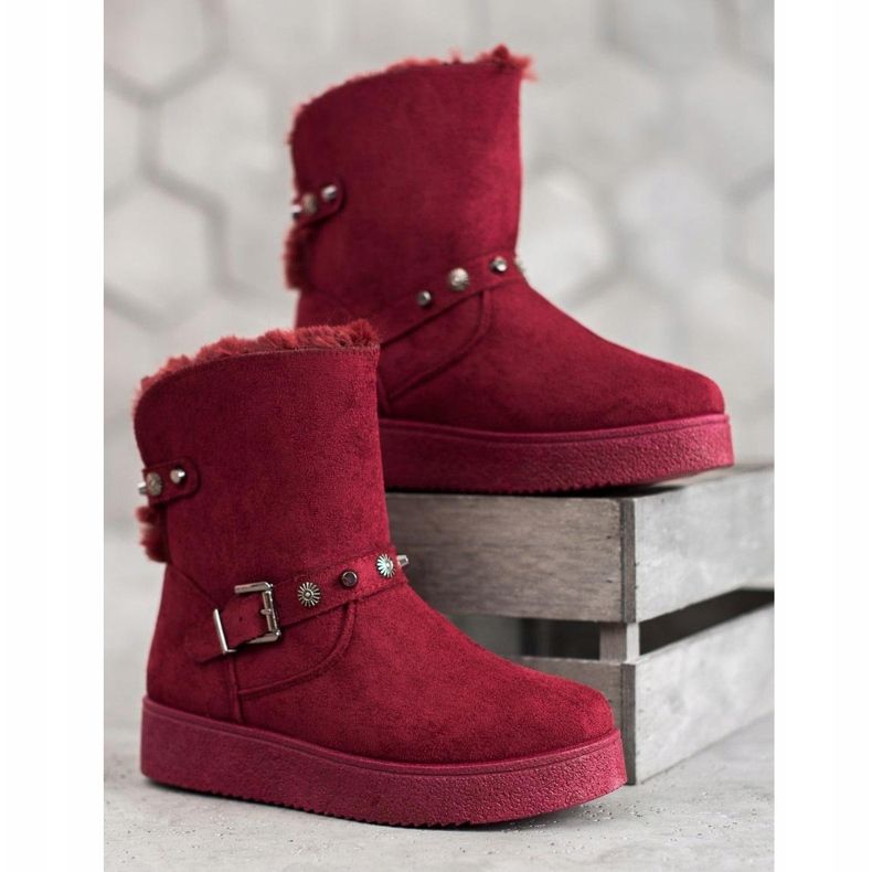 SHELOVET Mukluki con chorros rojo 2