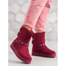 SHELOVET Mukluki con chorros rojo 1