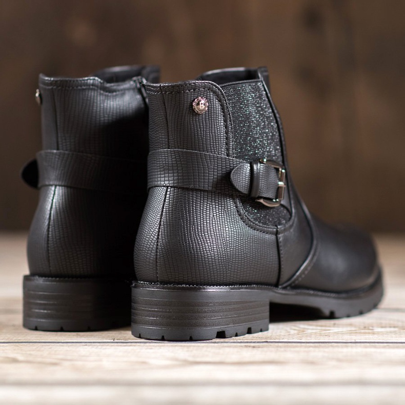 Gogo Trabajadores con una hebilla negro 2