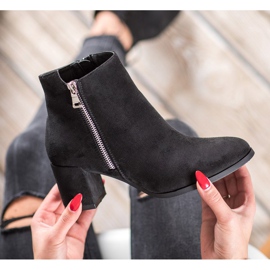 SHELOVET Botas de gamuza clásicas negro 5