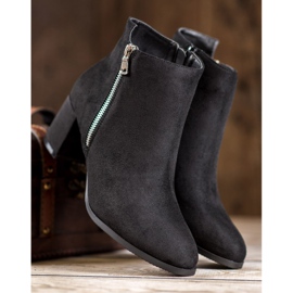 SHELOVET Botas de gamuza clásicas negro 6