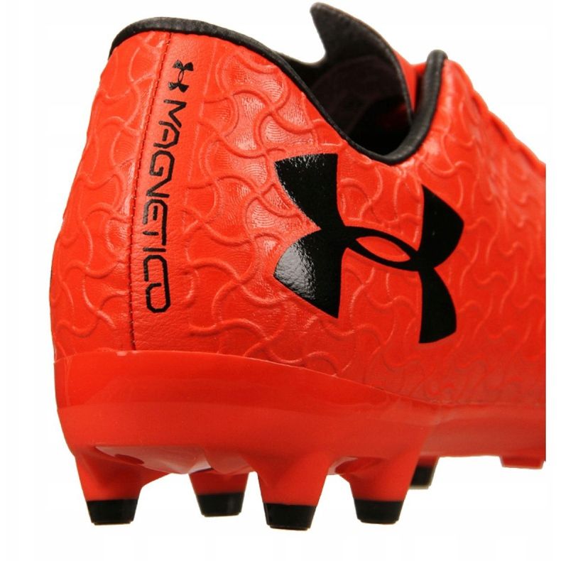 Botas de fútbol Under Armour Magnetico Select Fg M 3000115-600 naranja rojo 1