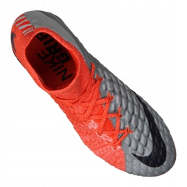Botas de fútbol Nike Wmns Hypervenom Phantom 3 Df Fg M 881545-058 multicolor rojo 3