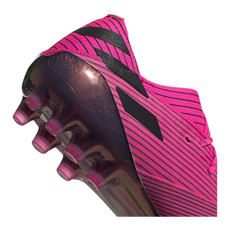 Botas de fútbol adidas Nemeziz 19.1 Ag Fg M FU7033 rosado rosado 1